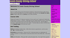 Desktop Screenshot of lewiscountydrivingschool.com